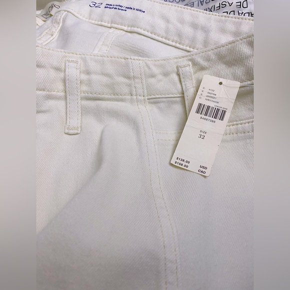 Pilcro The Curved Mid-Rise Taper Jeans size 32 new with tag ivory color nwt - Picture 4 of 4